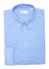 NORDSTROM RACK Trim Fit Button-Down Dress Shirt in Green Quiet at Nordstrom Rack