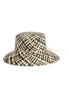 NORDSTROM RACK Woven Sraw Bucket Hat in Natural Combo at Nordstrom Rack