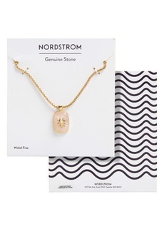 Nordstrom Rose Quartz Heart Pendant Necklace
