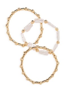 Nordstrom Set of 3 Assorted Stretch Bracelets