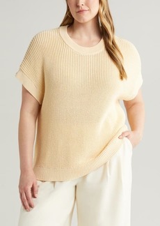 Nordstrom Short Sleeve Cotton Sweater
