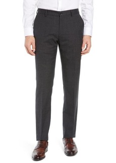 Nordstrom Signature Flat Front Solid Wool Trousers