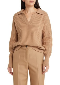 Nordstrom Signature Wool & Cashmere Cable Knit Sweater