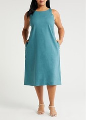 Nordstrom Sleeveless Linen Blend Dress