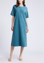 Nordstrom Stretch Cotton Midi T-Shirt Dress