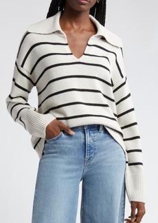 Nordstrom Stripe Cotton & Cashmere Sweater