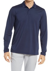 Nordstrom Tech Smart Long Sleeve Polo Shirt in Navy Blazer at Nordstrom