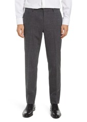 Nordstrom Tech Smart Wool Blend Trousers in Grey Crosshatch at Nordstrom