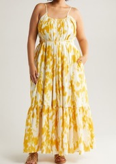 Nordstrom Tie Back Tiered Maxi Dress