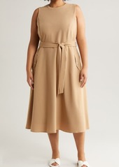 Nordstrom Tie Belt Fit & Flare Dress