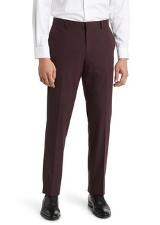 Nordstrom Trim Fit Flat Front Stretch Trousers
