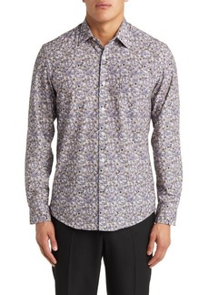 Nordstrom Trim Fit Floral Stretch Button-Up Shirt