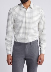 Nordstrom Trim Fit Grid Stretch Button-Up Shirt