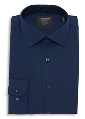 Nordstrom Trim Fit Non-Iron Dress Shirt in Navy Peacoat at Nordstrom