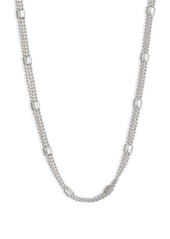 Nordstrom Triple Ball Chain Station Necklace