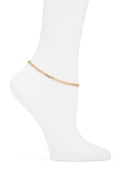 Nordstrom Triple Strand Tube Chain Anklet