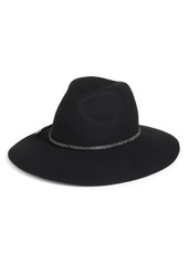 Nordstrom Wide Brim Wool Panama Hat in Black Combo at Nordstrom