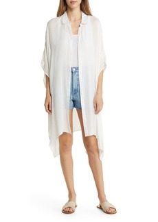 Nordstrom Wide Sleeve Button-Up Tunic