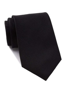 NORDSTROM RACK Oleta Solid Silk Blend Tie in Black at Nordstrom Rack