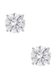 NORDSTROM RACK Sterling Silver Round Cut CZ Studs - 4.00 ctw in Clear/silver at Nordstrom Rack