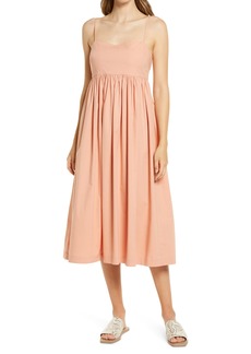 Nordstrom Double Layer Swing Dress in Coral Muted at Nordstrom