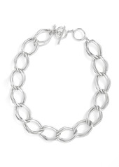 Nordstrom Double Link Chain Collar Necklace in Rhodium at Nordstrom
