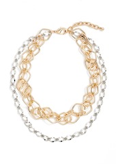 Nordstrom Multistrand Collar Necklace in Gold- Rhodium at Nordstrom
