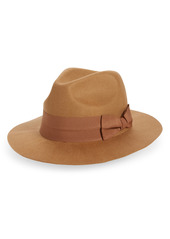 Nordstrom Short Brim Wool Panama Hat in Tan Combo at Nordstrom Rack