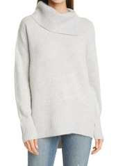 Nordstrom Signature Cashmere Pullover in Grey Light Heather at Nordstrom