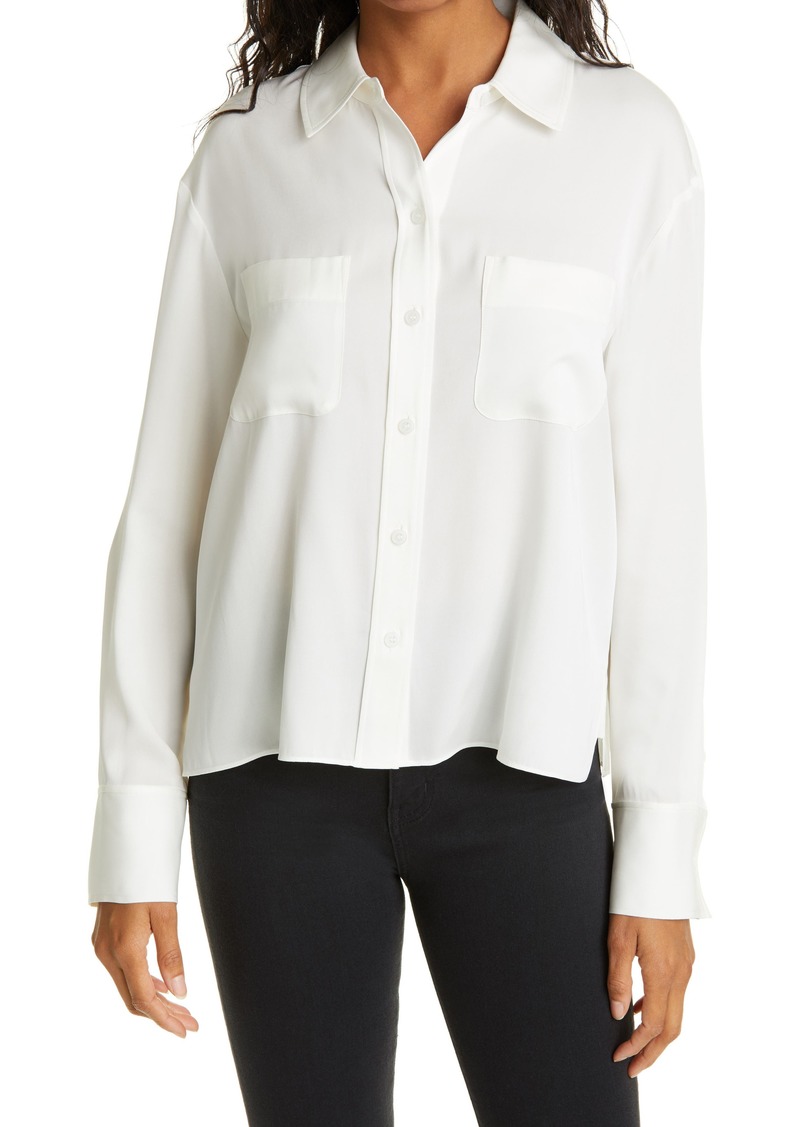Nordstrom Signature Silk Button-Up Blouse