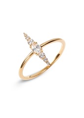 Nordstrom Stacked Stone Ring in Clear- Gold at Nordstrom