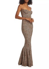 Norma Kamali Bonded Corset Gown