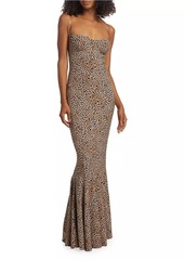 Norma Kamali Bonded Corset Gown