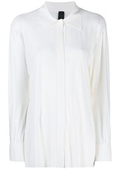 Norma Kamali concealed button shirt
