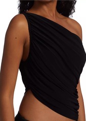 Norma Kamali Diana Asymmetric Bikini Top