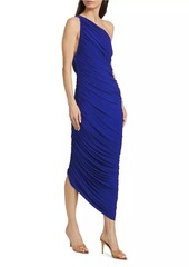 Norma Kamali Diana Asymmetric Shirred Jersey Gown