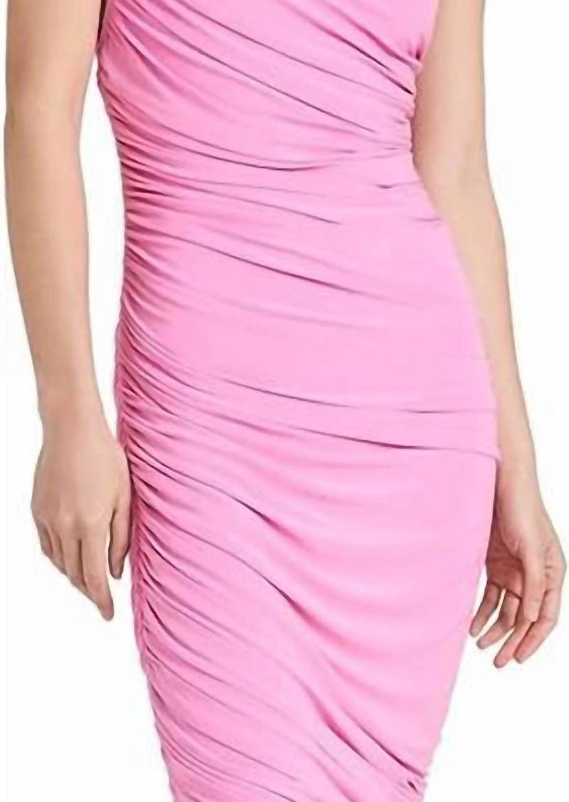 Norma Kamali Diana Dress To Knee In Candy Pink