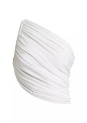 Norma Kamali Diana One-Shoulder Draped Bra