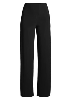 Norma Kamali High-Rise Straight-Leg Pants