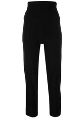 Norma Kamali high-waisted slim-fit trousers