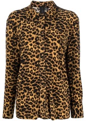 Norma Kamali leopard print shirt