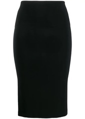Norma Kamali mid-length fitted tube-skirt