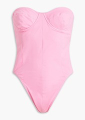 Norma Kamali - Corset Mio strapless underwired swimsuit - Pink - XS