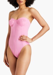 Norma Kamali - Corset Mio strapless underwired swimsuit - Pink - XS