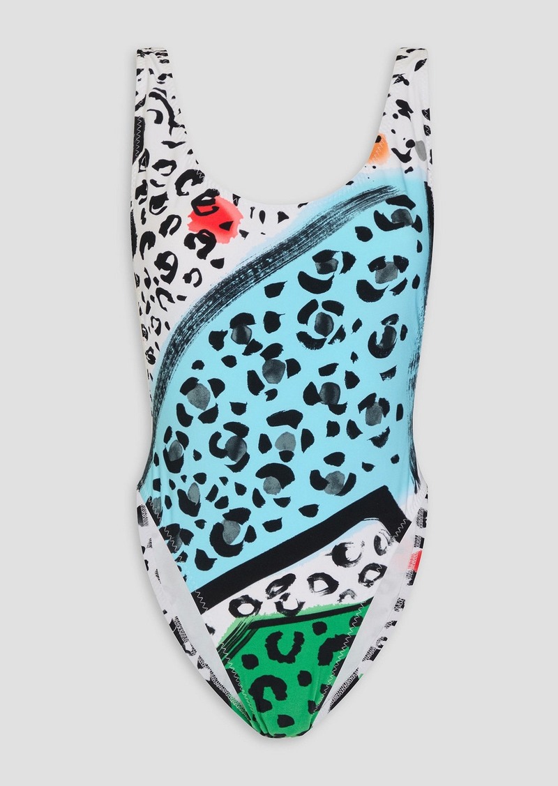 Norma Kamali - Marissa printed swimsuit - White - XS