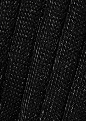 Norma Kamali - Open-knit scalloped maxi dress - Black - FR 32