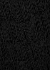 Norma Kamali - Strapless fringed stretch-jersey dress - Black - FR 32