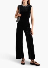 Norma Kamali - Stretch-velvet jumpsuit - Black - XS