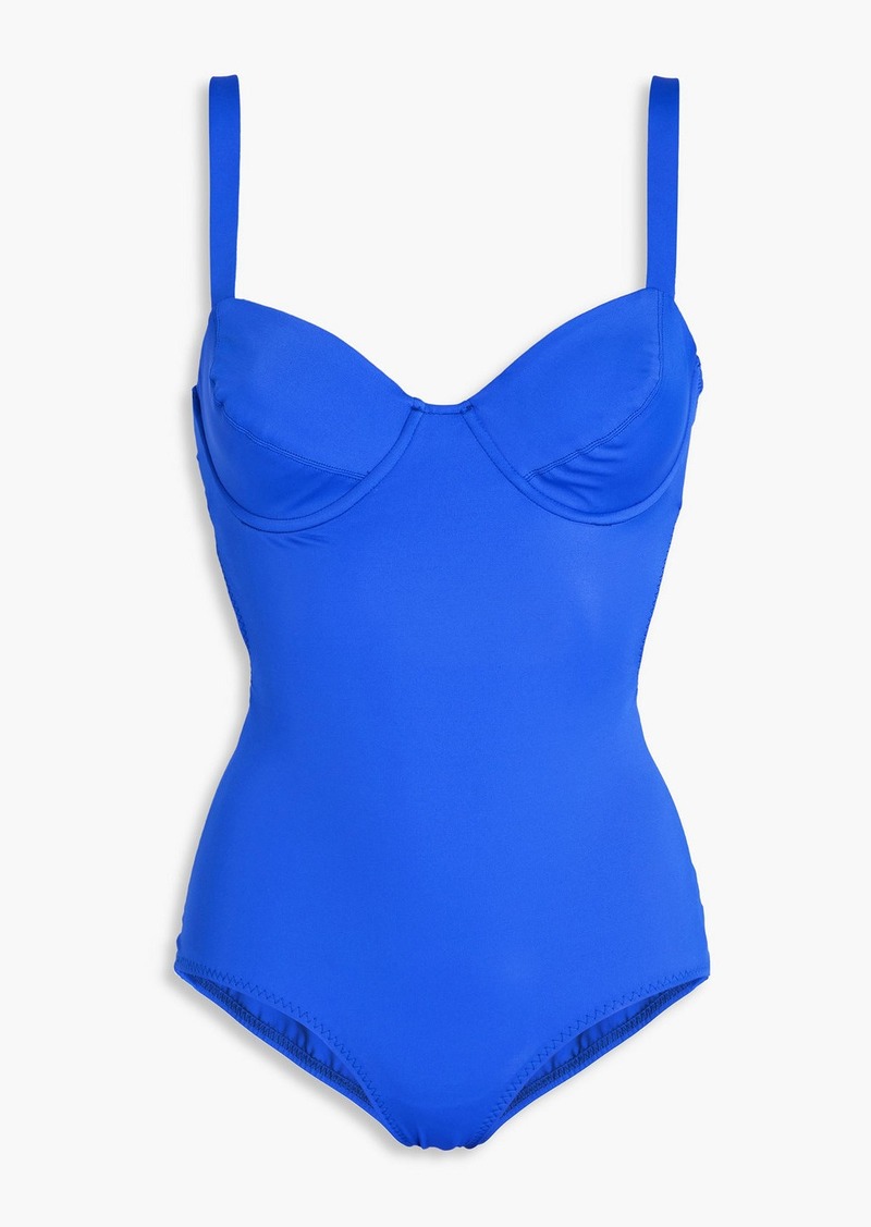 Norma Kamali - Underwired stretch swimsuit - Blue - XS