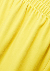 Norma Kamali - Velvet shorts - Yellow - XS
